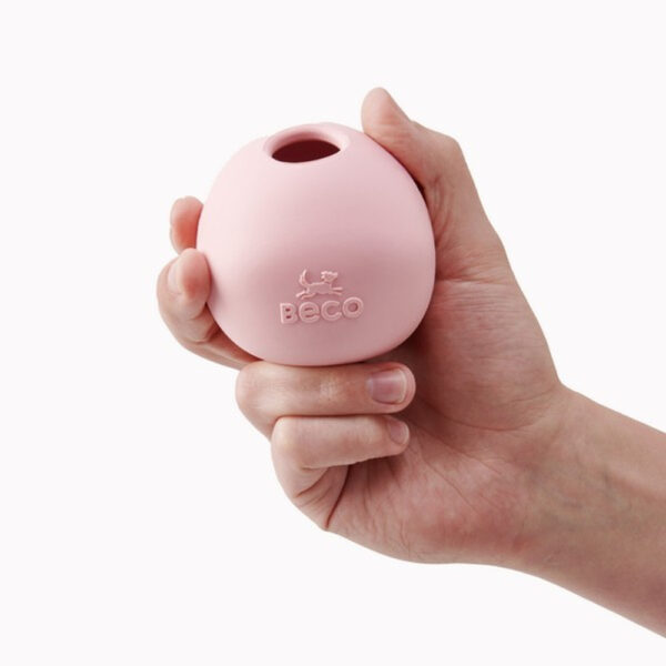 Beco Natural Rubber Wobble Ball Toy Pink - Image 3