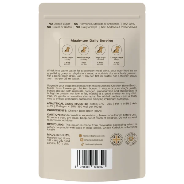 Hackney Dog House Chicken Bone Broth - Image 2