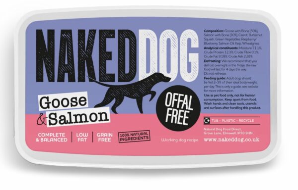 Naked Dog Goose & Salmon (Offal Free) (2x500g)